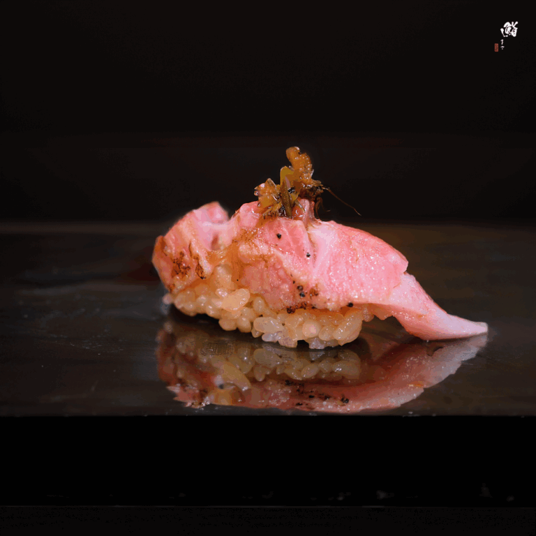 Sushi Masa by Ki-setsu - Otoro with wasabi skin.