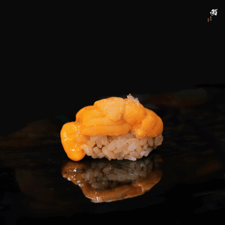 Sushi Masa by Ki-setsu - uni (sea urchin) on a bed of well seasoned sushi rice.