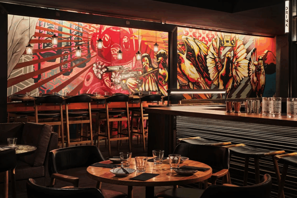 Best Izakaya In SG : Neon Pigeon’s graffiti art and industrial-chic interior on Carpenter Street