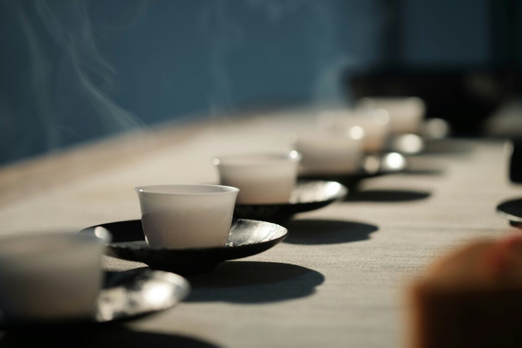 Best Tea Room in SG : A clay teacup, symbolising depth, ritual, and mastery.